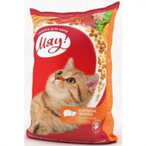 Сухий корм Мяу з печінкою для котів, 14 кг