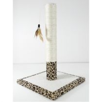 Кігтеточка AnimAll для котів, сизаль, з леопардовим принтом, 30х30х42 см