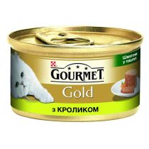 Вологий корм Purina Gourmet Gold для котів, шматочки у паштеті з кроликом, 85 г
