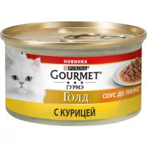 Вологий корм Purina Gourmet Gold Соус для котів, з куркою, 85 г