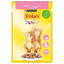 Вологий корм Purina Friskies Junior для кошенят, з куркою, 85 г