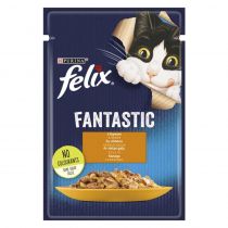 Вологий корм Purina Felix Fantastic для котів, з куркою, 85 г