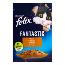 Вологий корм Purina Felix Fantastic для котів, з індичкою, 85 г