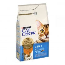 Сухий корм Purina Cat Chow Feline 3 in 1 для котів, з індичкою, 1.5 кг