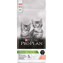 Сухий корм Purina Pro Plan Sterilised Kitten для стерилізованих кошенят, з лососем, 10 кг