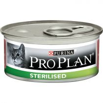 Вологий корм Purina Pro Plan Sterilised для дорослих кастрованих котів, з тунцем і лососем, 85 г