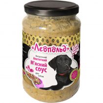 Корм Леопольд, апетитний м'ясний соус для собак до сухого корму або каші, 345 г