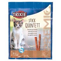 Ласощі Trixie Quadro-Sticks палички з ягнятком та птицею, для котів, 5 шт, 25 г