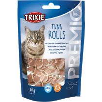 Ласощі Trixie для котів, роли з тунцем і куркою, 50 г