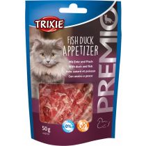 Ласощі Trixie Premio Fish Duck Appetizer шматочки з качкою та рибою, для котів, 50 г