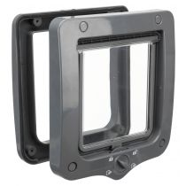 Дверцята Trixie 4-Way Flap Door для котів, пластик, безшумні, сірий, 20×22 см