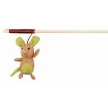 Іграшка Trixie вудка з мишкою з джуту, для кішок, 40 см
