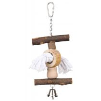 Іграшка Trixie з дзвіночком і канатом, для птахів, 20 см