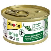 Вологий корм GimCat Shiny Cat Superfood для котів, з тунцем і цукіні 70 г