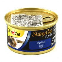 Вологий корм GimCat Shiny Cat для котів, з тунцем, 70 г