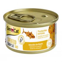 Вологий корм GimCat Shiny Cat Superfood для котів, з тунцем і гарбузом 70 г