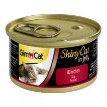 Вологий корм GimCat Shiny Cat для котів, з куркою, 70 г