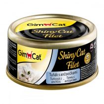 Вологий корм GimCat Shiny Cat для котів, з тунцем і анчоусів, 70 г