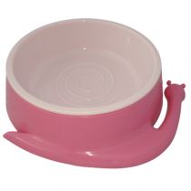 Пластикова миска AnimAll в формі равлика, для котів, L, 350 мл, рожева