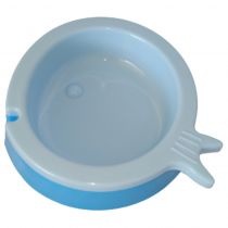 Пластикова миска AnimAll в формі рибки, для котів, S, 200 мл, блакитна