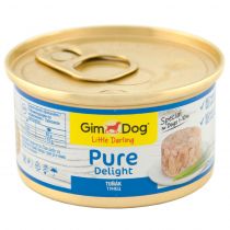 Вологий корм GimDog LD Pure Delight для карликових і малих порід собак, з тунцем, 85 г