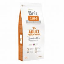 Сухий корм Brit Care Adult Medium Breed Lamb&Rice, для собак вагою від 10 до 25 кг, з ягням і рисом, 12 кг