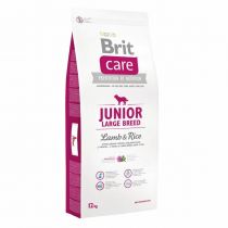 Сухий корм Brit Care Junior Large Breed Lamb&Rice для цуценят великих і гігантських порід, ягня та рис, 12 кг