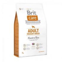 Сухий корм Brit Care Adult Medium Breed Lamb&Rice, для собак вагою від 10 до 25 кг, з ягням і рисом, 3 кг