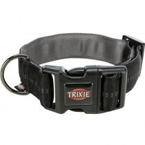 Нашийник Trixie Softline Elegance, широкий S-M для собак, 32-45 см, 38 мм, чорний / графіт