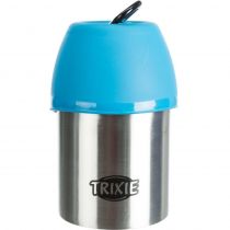 Пляшка дорожня + миска Trixie, для собак, сталь / пластик, 300 мл
