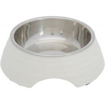 Миска металева Trixie, для собак, 0.4 л, 17 см, білий