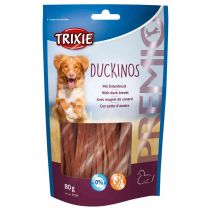 Соломка Trixie - Duckinos качина грудка, для собак, 80 г