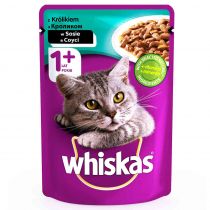 Вологий корм Whiskas для котів, з кроликом в соусі, 100 г