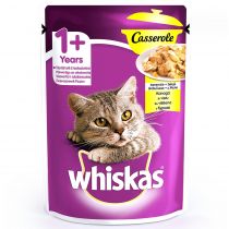 Вологий корм Whiskas Casserole для котів, з куркою в желе, 85 г