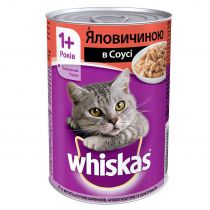 Консерва Whiskas для котів, з яловичиною, 400 г