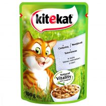 Вологий корм Kitekat для котів, з телятиною в соусі, 100 г