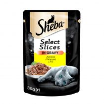 Вологий корм Sheba Selection in Sauce для котів, з куркою в соусі, 85 г