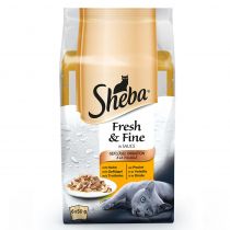 Вологий корм Sheba Fresh & Fine для котів, м'ясний мікс, 6×50 ​​г
