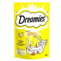 Ласощі Dreamies Chicken для котів, з сиром, 60 г