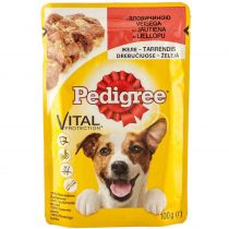 Вологий корм Pedigree для дорослих собак, яловичина в желе, 100 г