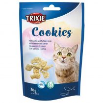 Лакомство, Trixie Cookies, для кошек, лосось/кошачья мята, 50 г
