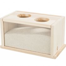 Дерев'яна ванна для піску Trixie, для гризунів, 22 × 12 × 12 см