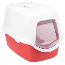 Туалет-домик Trixie Vico, для кішок, 40 × 40 × 56 см, бордовий / кремовий