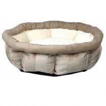Лежак Trixie Leona для собак, плюшевий, кремово-коричневий, 45 см