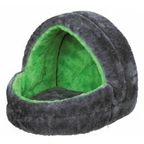 Лежак Trixie Cuddly Cave для кроликів, сіро-зелений, 21×10×10 см