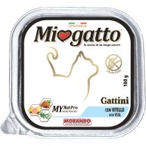Вологий корм Morando MioGatto Gattini Kitten Veal для кошенят. з телятиною, 100 г