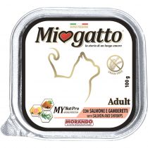 Вологий корм Morando MioGatto Adult Salmon & Shrimp для котів, з лососем і креветками, 100 г