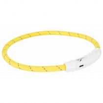 Нашийник світиться Trixie Flash USB, 45 см, для собак, 7 мм, жовтий