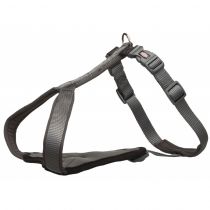 Шлея Trixie Premium Y-Harness XXS-XS для собак, 30-37 см, 10 мм, графіт