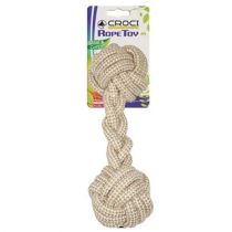 Іграшка Croci Eco канат грейфер гантеля для собак, котон/сезаль, 5×30 см